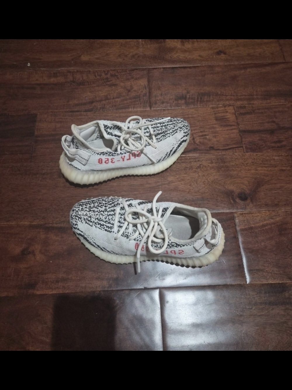 Yeezy Athletic Sneakers in White and Black